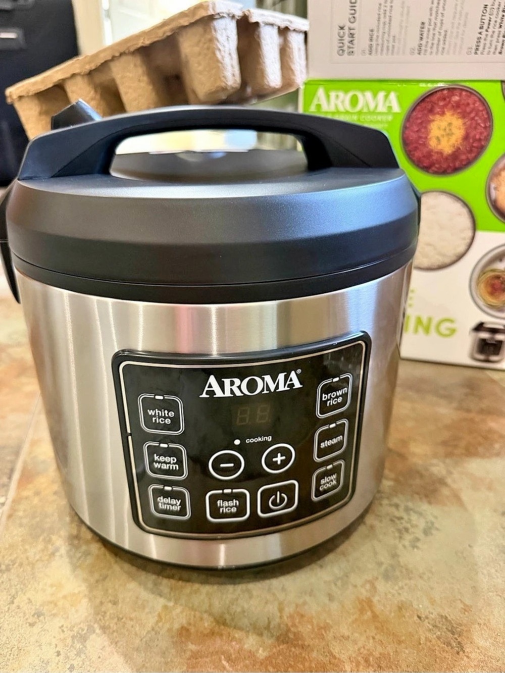 Aroma 20-Cup Digital Rice & Grain Cooker ARC-150SB 20-Cup Rice & Grain Cooker